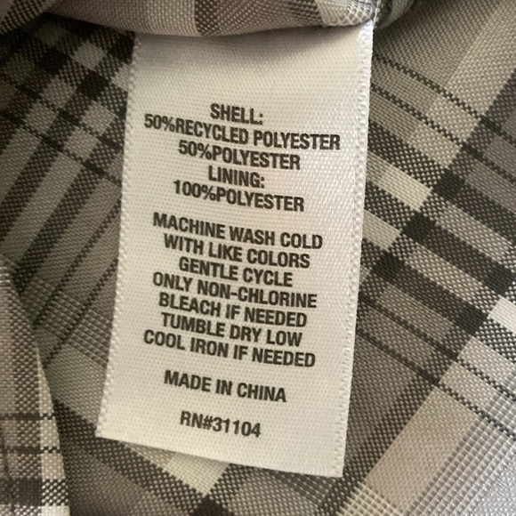 Ocean & Coast mens button down short sleeve shirt Lg gray plaid outdoor active - Picture 7 of 11